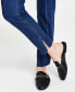Фото #4 товара Women's Seamed High-Rise Slit-Hem Denim Jeans