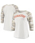 Фото #2 товара Топ Camp David White Camo Syracuse Orange Raglan