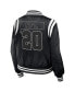 ფოტო #2 პროდუქტის Women's Black Shield Merchandise Bomber Full-Zip Jacket