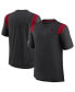 ფოტო #2 პროდუქტის Men's Black Atlanta Falcons Sideline Tonal Logo Performance Player T-shirt