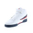Фото #4 товара Fila F-13V Lea 1VF059LX-150 Mens White Synthetic Lifestyle Sneakers Shoes 11.5