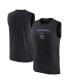 Фото #1 товара Men's Black Colorado Rockies Knockout Stack Exceed Muscle Tank Top