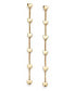 ფოტო #1 პროდუქტის Gold-Tone Heart Linear Statement Earrings