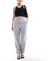 Фото #1 товара Armani Exchange linen trousers in cliff grey