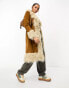 Фото #8 товара Superdry vintage long afghan coat in brown