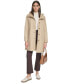 ფოტო #6 პროდუქტის Women's Single-Breasted Hooded Button Up Raincoat