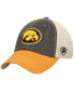 Фото #1 товара Men's Black Iowa Hawkeyes Offroad Trucker Adjustable Hat