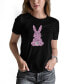 ფოტო #1 პროდუქტის Women's Word Art Easter Bunny Short Sleeve T-shirt