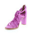 Фото #4 товара A.S.98 Boone A85002-201 Womens Pink Leather Hook & Loop Block Heels Shoes 9.5