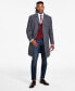 Men's Classic-Fit Plaid Self Belted Wool Blend Overcoats