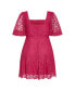 Фото #3 товара Plus Size Priscilla Lace Dress