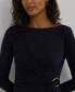 ფოტო #4 პროდუქტის Women's Wrap-Overlay Sheath Dress