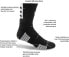 Adidas Creator 365 Athletic Crew Socks Men's Size Small Basketball Socks Black