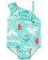 Фото #2 товара Baby Beach Print Ruffle Swimsuit 24M