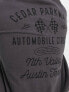 Only & Sons – Oversize-Sweatshirt in Grau mit Rundhalsausschnitt und Rennsport-Rückenprint