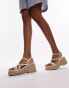 Topshop Wide Fit Jess espadrille wedge in white