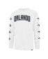 Фото #3 товара Men's White Orlando Magic City Edition Downtown Franklin Long Sleeve T-shirt