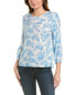 Фото #1 товара Nanette Nanette Lepore Printed Top Women's Blue Xl