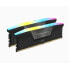 Фото #2 товара RAM -Speicher - Corsair - Rache RGB DDR5 - 32 GB 2x16 GB DIMM - 5600 MHz - 1,25 V - Schwarz (CMH32GX5M2B5600C40K)