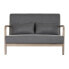 2-Seater Sofa DKD Home Decor Dark grey Rubber wood 122 x 85 x 74 cm