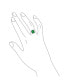 Фото #3 товара Коктейльное кольцо Bling Jewelry с изумрудами в стиле арт-деко