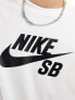 Nike SB logo t-shirt in white