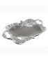 Фото #1 товара Chrome Plated Crystal Embellished Ceramic Plate
