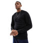 Фото #1 товара Selected Homme Manuel crew neck sweatshirt in black