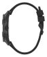 ფოტო #2 პროდუქტის Men's Analog Black Silicone Watch 45mm