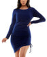 ფოტო #1 პროდუქტის Juniors' Side Ruched Bodycon Dress