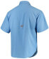 Фото #2 товара Men's Light Blue North Carolina Tar Heels Tamiami Shirt