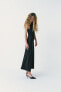 Фото #3 товара Длинное платье с расклешенной юбкой ZARA