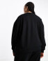 Фото #8 товара ASOS Weekend Collective Curve co-ord oversized sweatshirt with logo in black