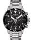 ფოტო #1 პროდუქტის Men's Swiss Chronograph Seastar 1000 Stainless Steel Bracelet Diver Watch 45.5mm