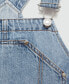 ფოტო #5 პროდუქტის Women's Maternity Denim Dungarees