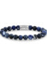 Фото #1 товара Rebel & Rose Bracelet Midnight Blue RR-80010-S-S mens