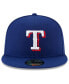 Фото #1 товара Men's Royal Texas Rangers 2023 Jackie Robinson Day 59FIFTY Fitted Hat