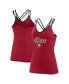 Фото #1 товара Women's Scarlet San Francisco 49ers Go For It Strappy Crossback Tank Top