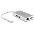 Фото #1 товара StarTech.com USB-C Multiport Adapter - USB-C Travel Docking Station w/ 4K HDMI - 60W Power Delivery Pass-Through - GbE - 2pt USB-A 3.0 Hub - Portable Mini USB Type-C Dock for Laptop - White - Wired - USB 3.2 Gen 1 (3.1 Gen 1) Type-C - 60 W - USB Type-A - USB Type-C -