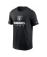 Фото #2 товара Men's Black Las Vegas Raiders Sideline Performance T-shirt