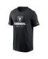 ფოტო #2 პროდუქტის Men's Black Las Vegas Raiders Sideline Performance T-shirt