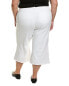 Фото #2 товара Nydj Plus Patchie Major Wide Leg Capri Optic White Jean Women's