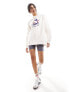 Tommy Jeans overszied retro crew neck sweatshirt sweatshirt in white