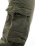 Pimkie straight leg cargo trousers in khaki 32 - фото #5