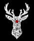 Women's Santa's Reindeer Word Art V-neck T-shirt