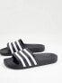 adidas Swim Adilette sliders in black and white