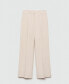 ფოტო #2 პროდუქტის Women's Wide Leg Pleated Pants