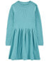 Фото #2 товара Kid Long-Sleeve Sweater Knit Dress 4