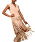 ფოტო #3 პროდუქტის Women's Tiered-Fringe Sleeveless Dress