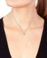 EFFY® Diamond Pavé Heart 18" Pendant Necklace (1/20 ct. t.w.) in Sterling Silver